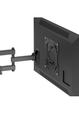 Кронштейн для ТВ AGN AGN43-222P з поворотом/два коліна/23"-43"/30 кг/max.VESA 200x200/Black