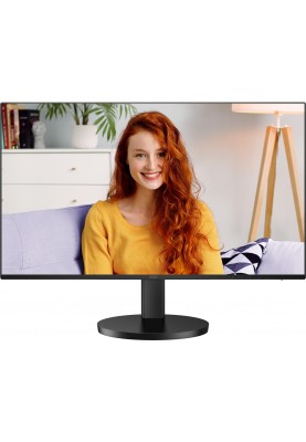 TFT 27" AOC Q27B3CF2, QHD, IPS, 100Гц, 1 мс, HDMI, USB-C, USB-hub, HAS, колонки, чорний