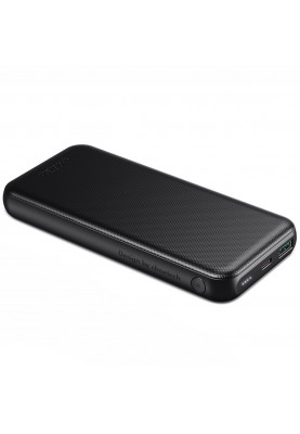 УМБ Choetech 10000mAh, 18W PD QC3.0, USB-C In/out, USB-A Li-pol чорна