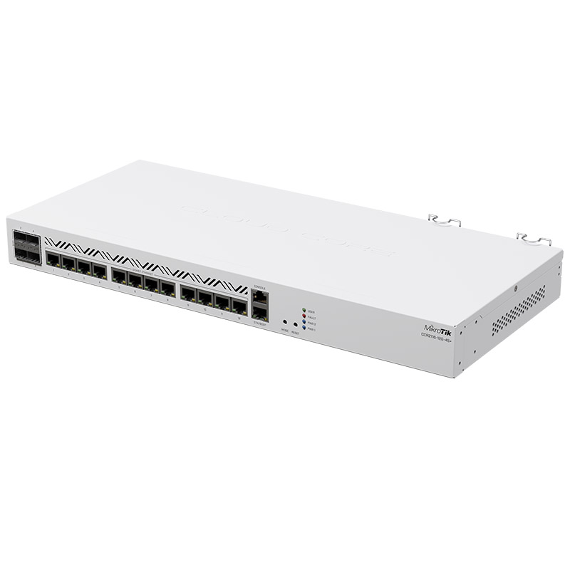 Маршрутизатор Mikrotik CCR2116-12G-4S+, 13xGbit LAN, M.2 PCIe slot, RouterOS L6, 1U RM case, Dual PS