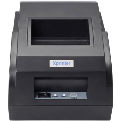 Принтер чеків Xprinter XP-58IIZ (термодрук, 90 мм/с, стрічка 58 мм, USB, чорний)