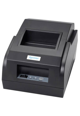 Друкарка чеків Xprinter XP-58IIZ (термодрук, 90 мм/с, стрічка 58 мм, USB, чорний)