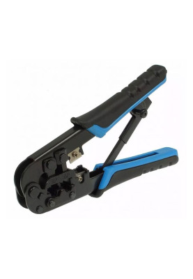 Обжимка RJ-11/RJ-12/RJ-45, трещітка , гумові ручки, KD-T5684R