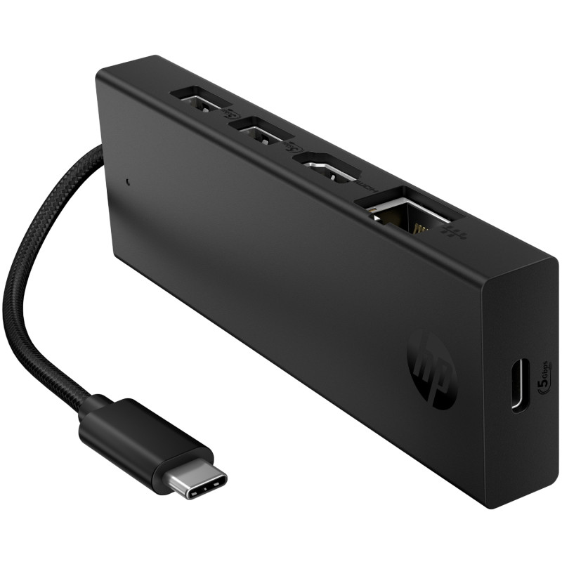 Хаб USB 3.0 ->HDMI/USB2.0x2/USB-C PD/Ethernet Hub HP