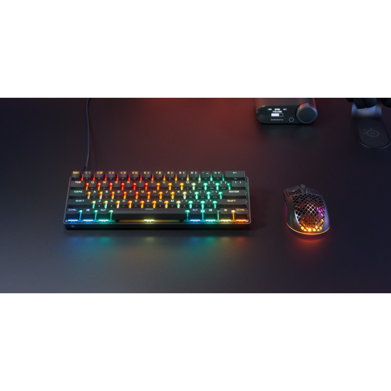 Клавіатура ігрова SteelSeries Apex Pro Mini Gen 3 UA  HyperMagnetic, OmniPoint 3.0, OLED