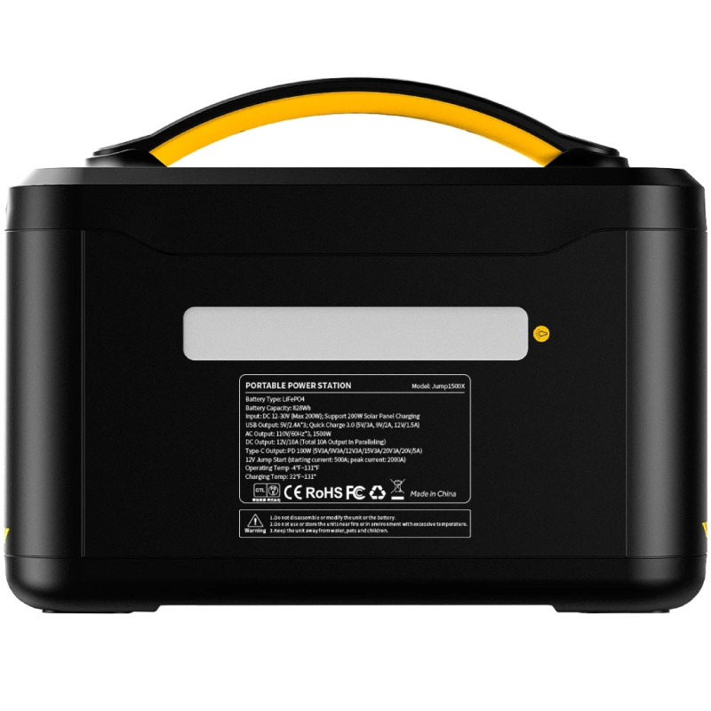 Зарядна станція Vtoman Jump 1500X PB-22 (828 Вт/г) 1500W LiFePO4