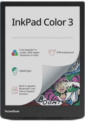 Електронна книжка PocketBook InkPad Color 3 (PB743K3), IPX8, Stormy Sea