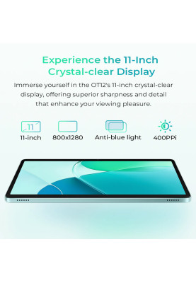 Планшет Oukitel OT12 11" HD+ /4GB/256GB/ T606 / 8000mAh / 13+5Мп / Dual SIM / LTE Grey