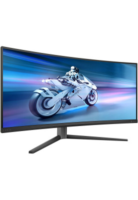 TFT 34" Philips 34M2C6500, QD-OLED, 175hz, вигн, WQHD, 2xHDMI, DP, USB-hub, HAS, cинювато-сірий