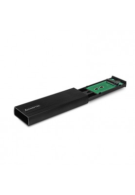 Корпус для M.2 NVME/SATA SSD CHIEFTEC CEB-M2C-TL, aluminium,USB 3.2 Gen2 Type-C, Black, RETAIL