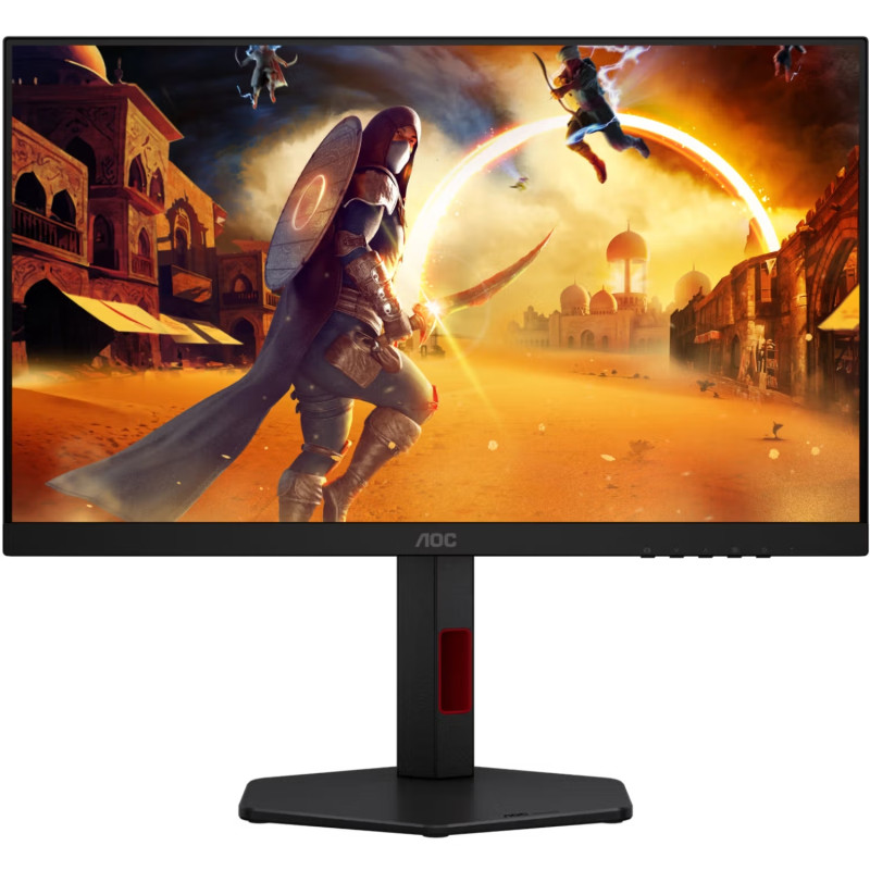 TFT 23.8" AOC 24G4ZR, Fast IPS, 260Гц, 2xHDMI, DP, HAS, Pivot, чорно-червоний