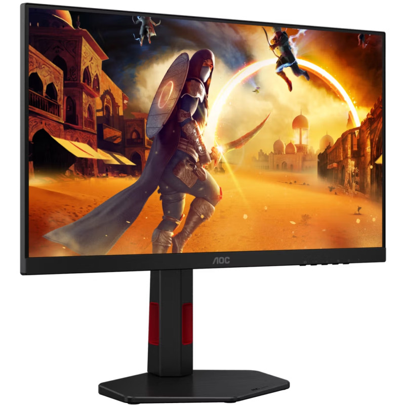 TFT 23.8" AOC 24G4ZR, Fast IPS, 260Гц, 2xHDMI, DP, HAS, Pivot, чорно-червоний