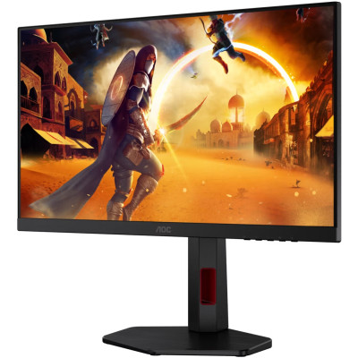 TFT 23.8" AOC 24G4ZR, Fast IPS, 260Гц, 2xHDMI, DP, HAS, Pivot, чорно-червоний