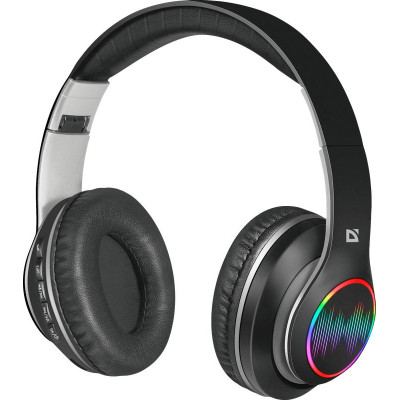 Навушники з мікрофоном Defender FreeMotion B545 Bluetooth, LED, чорний