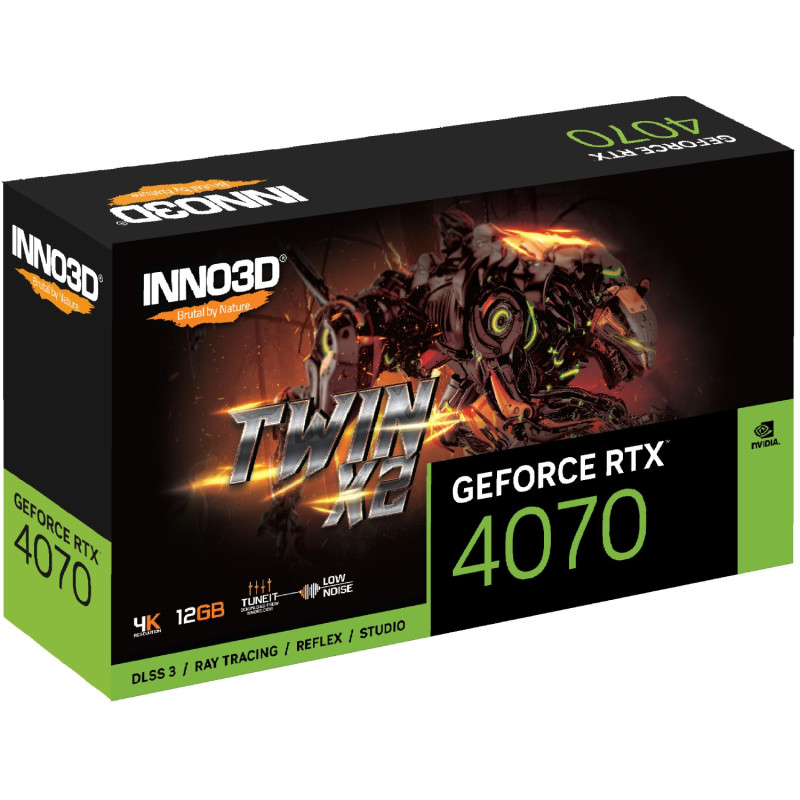 GeForce RTX4070 Inno3D TWIN X2, 12GB GDDR6X, 192bit, PCI Express