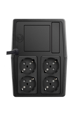 ДБЖ FSP Fortron FP1000, 1000ВА/600Вт, Line-Int, 4*Schuko, AVR, Black