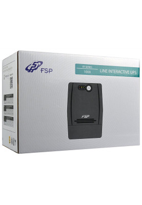 ДБЖ FSP Fortron FP1000, 1000ВА/600Вт, Line-Int, 4*Schuko, AVR, Black