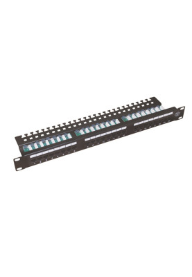 Патч-панель 19", 24 port, набірна, 1U, Fibrain