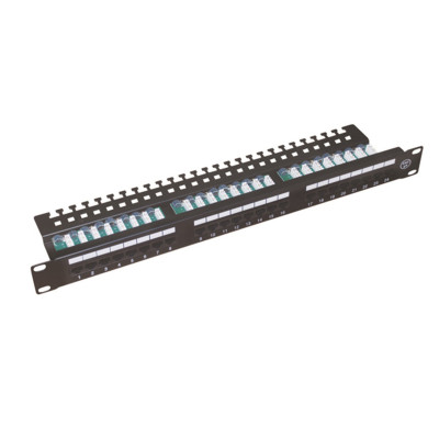 Патч-панель 19", 24 port, набірна, 1U, Fibrain