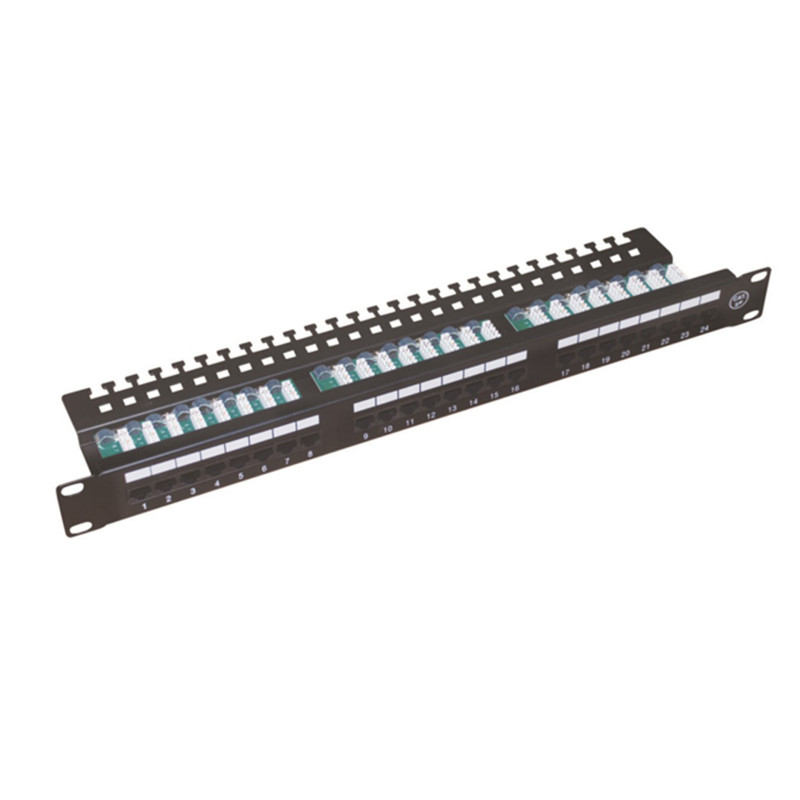 Патч-панель 19", 24 port, набірна, 1U, Fibrain