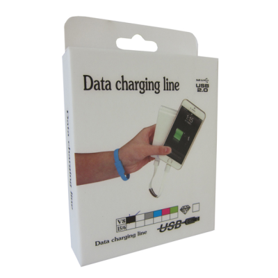 Кабель браслет micro USB 2.0, чорний RTL