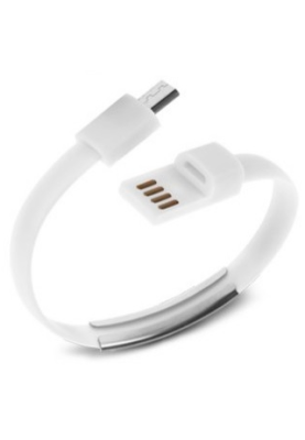 Кабель браслет micro USB 2.0, чорний RTL