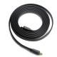 Кабель HDMI M-M, 1.5 м, V1.4, 4K 60Hz, плаский, чорний