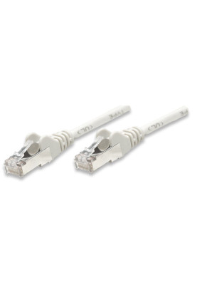 Патчкорд FTP Cat.5e ( 1.0м сірий), Intellinet, Біметал, ССА