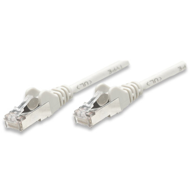 Патчкорд FTP Cat.5e ( 1.0м сірий), Intellinet, Біметал, ССА