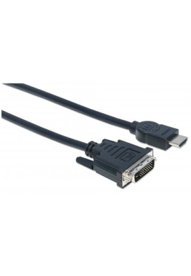 Кабель HDMI M-DVI 24M, 5.0 м, Manhattan