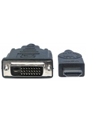 Кабель HDMI M-DVI 24M, 5.0 м, Manhattan