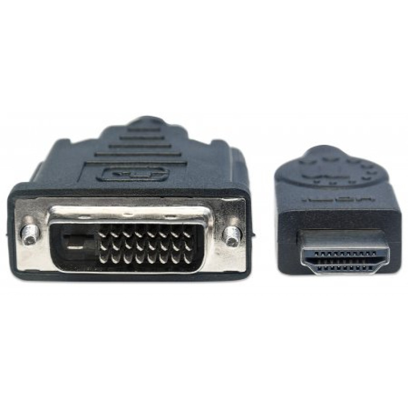 Кабель HDMI M - DVI 24M, 5.0 м, Manhattan