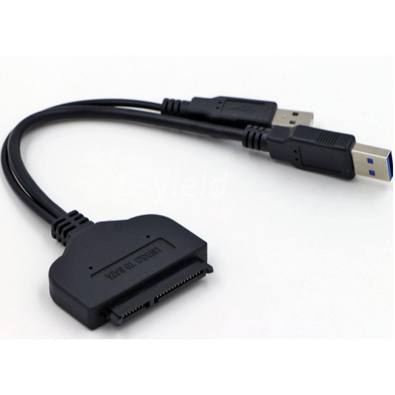 Перехідник USB 3.0 Type-A --> SATA III 2.5" 7+15pin OEM