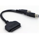 Перехідник USB 3.0 Type-A --> SATA III 2.5" 7+15pin OEM
