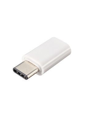 Перехідник USB3.1 Type-C --> Micro USB (OTG) білий