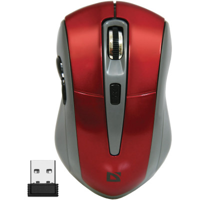 Мишка Defender Accura MM-965, бездротова, 6 кн. до 1600 dpi, червона Мишка Defender Accura MM-965, бездротова, 6 кн. до 1600 dpi, червона