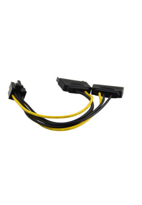 Кабель живлення для відеокарти  6pin Male-2хSATA Male