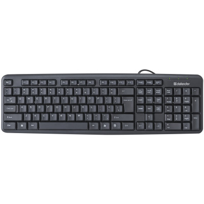 Клавіатура Defender Element HB-520 B, 104+3 кн., UA, USB, чорна