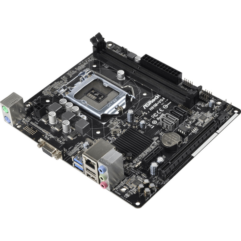 ASRock H81M-VG4 R3.0/REF (1150/H81, 2xDDR3, 1xPCIex16, VGA,2xSATAIII, 2xSATAII,GLan, 7.1ch, mATX)