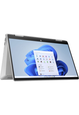 Ноутбук HP Pavilion x360 14-ek2009ua 14"FHD IPS Ts,300n/Core7-150U(5.4)/16Gb/SSD1Tb/Intl Gr/DOS/Сріблястий (A0NB2EA)