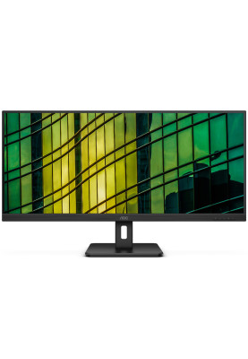 TFT 34" AOC U34E2M, WQHD, VA, 100Гц, 2х HDMI, DP, чорний