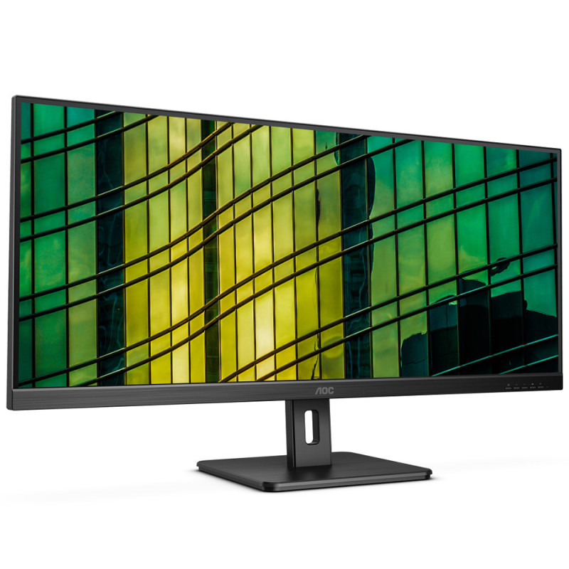 TFT 34" AOC U34E2M, WQHD, VA, 100Гц, 2х HDMI, DP, чорний