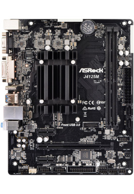 ASRock J4125M/Ref (Quad-Core Celeron 2.7GHz, 2xDDR4, VGA/HDMI/DVI, 1*PCIex16, 2xSATAIII, mATX)