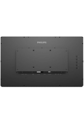 Монітор TFT 21,5" Philips 222B1TFL, IPS, 75Гц, сенсорний, D-Sub, HDMI, DP, USB-hub, HAS, чорний