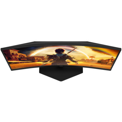 TFT 27" AOC C27G42E, VA, 180Гц, вигнутий,  2хHDMI, DP, колонки, чорно-червоний