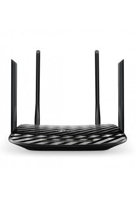 Маршрутизатор TP-LINK Archer A6, AC1200 Dual-Band Wi-Fi Router, 867Mbps at 5GHz + 400Mbps at 2.4GHz,  5 Gigabit Ports, 4  antennas, Beamforming, MU-MIMO,   IPTV, Access Point Mode, VPN Server, IPv6 Ready, Tether App