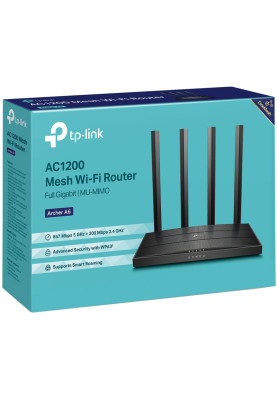 Маршрутизатор TP-Link Archer A6(EU) v4.0, AC1200 Mesh Wi-Fi MU-MIMO, Full Gigabit