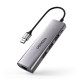 Хаб USB 3.0 --> 3xUSB 3.0/RJ45/Micro USB CM266 Gray Ugreen