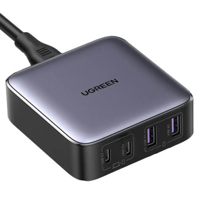 Зарядний пристрій 4xUSB 65W (2хUSB-C+2xUSB-A) Gan CD327 Ugreen Desktop Fast Charger