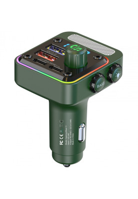 автомобільний FM-трансміттер Aspiring Wave 11 PD 54W LED/Bluetooth//QC3.0, 2хUSB-C 36W